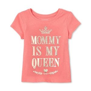 Children’s Place Foil Queen Matching Graphic Tee